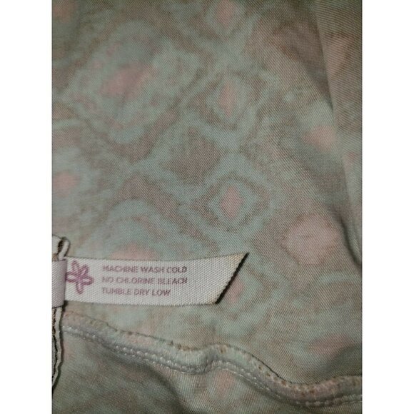 MATILDA JANE 435 Print It Cropped Leggings Size 12 Knit Zip Ankle Stretch - Picture 7 of 9